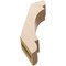 Ekena Millwork 3-inch W x 10-inch D x 14-inch H Olympic Rough Cedar Woodgrain TimberThane Knee Brace, Primed BRCUR03X10X14OLYRCPR - alternate 3